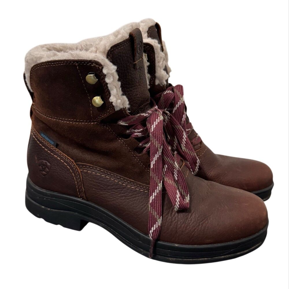 Ariat Harper Sherpa Waterproof Boot Size 8 B Equestrian Hiking Workwear Farm